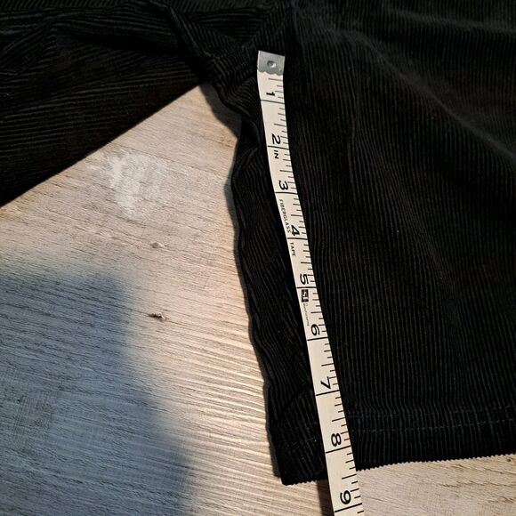 Volcom Elastic Waist Corduroy True To This Shorts Outer Spaced Black Youth XL - Picture 9 of 12